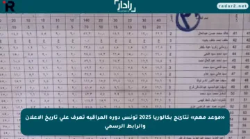 «موعد مهم» نتائج بكالوريا 2025 تونس دورة المراقبة تعرف على تاريخ الإعلان والرابط الرسمي